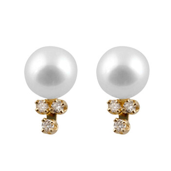 Bông tai Bella Pearl 14K Gold Trinity Earrings