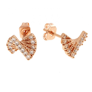 Bertha Sophia Collection Women'S 18K Rg Plated Fan Fashion Earrings 1 Bông tai Bertha Sophia Collection Women'S 18K Rg Plated Fan Fashion Earrings