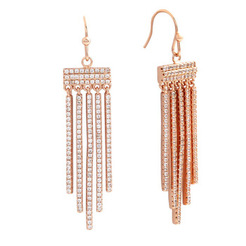 Bertha Sophia Collection Women'S 18K Rg Plated Bar Drop Fashion Earrings 2 Bông tai Bertha Sophia Collection Women'S 18K Rg Plated Bar Drop Fashion Earrings