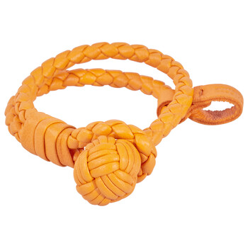 Vòng tay Bottega Veneta Intrecciato Leather Orange Cord Bracelet chính hãng