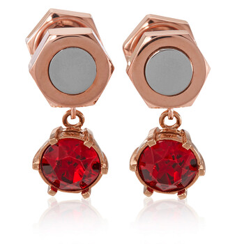 Bông tai Burberry Crystal Charm Rose Gold-Plated Nut And Bolt Earrings