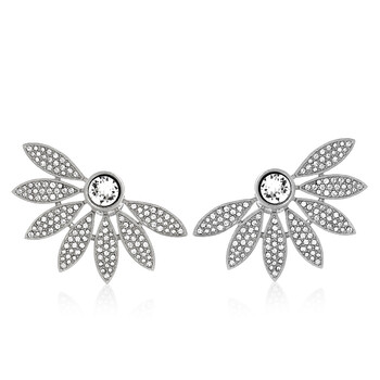 Bông tai Burberry Half Daisy Studded Crystal Earrings