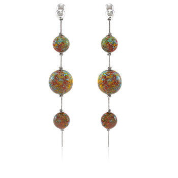 Bông tai Burberry Ladies Triple Orb Chain Drop Earrings