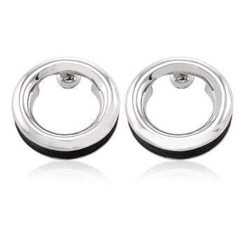 Burberry Leather Detail Grommet Earrings 2 Bông tai Burberry Leather Detail Grommet Earrings