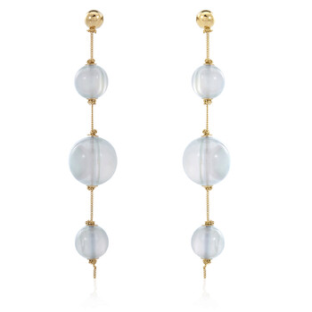Bông tai Burberry Triple Orb Chain Drop Earrings