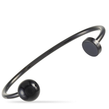 Vòng tay Calvin Klein Black Pvd Plated Stainless Steel Open Bangle Bracelet chính hãng