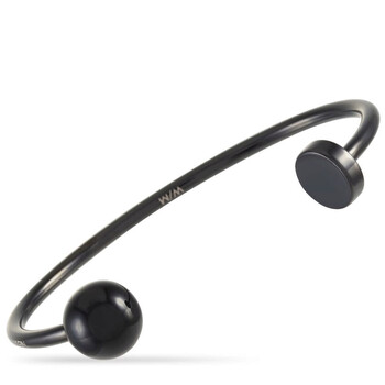 Vòng tay Calvin Klein Black Pvd Plated Stainless Steel Open Bangle Bracelet chính hãng