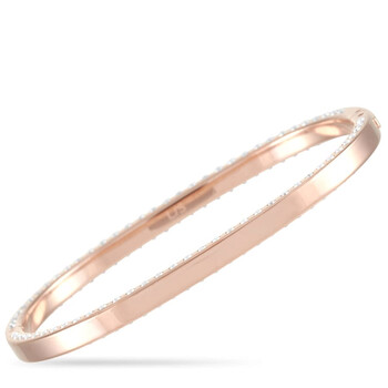 Vòng tay Calvin Klein Hook Rose Gold Pvd Plated Stainless Steel White Crystal Closed Bangle Bracelet chính hãng