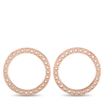Bông tai Calvin Klein Hook Rose Gold Pvd Plated Stainless Steel White Crystal Earrings