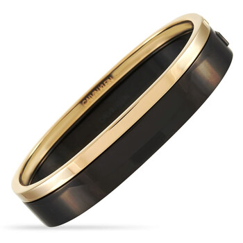 Vòng tay Calvin Klein Hook Stainless Steel Black Pvd Yellow Gold Pvd Closed Bangle Bracelet Set chính hãng