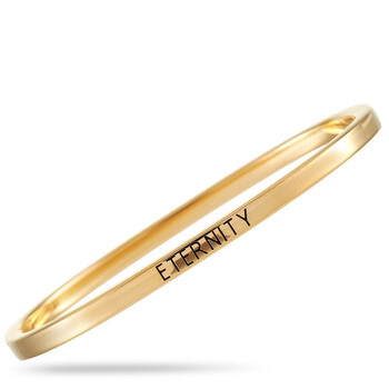 Vòng tay Calvin Klein Hook Yellow Gold Pvd Plated Stainless Steel Eternity Closed Bangle Bracelet chính hãng
