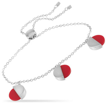 Vòng tay Calvin Klein Spicy Stainless Steel Red Coral Bracelet chính hãng