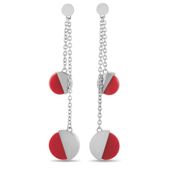 Bông tai Calvin Klein Spicy Stainless Steel Red Coral Drop Earrings
