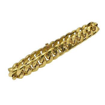 Vòng tay David Yurman 18K Men'S Cuban Link Bracelet chính hãng