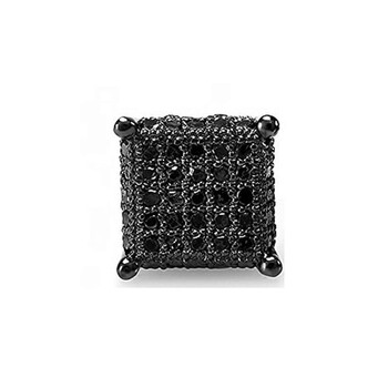 Dazzling Rock Dazzlingrock Collection 0.25 Carat (Ctw) Black Rhodium Plated Black Diamond Men'S Stud Earring 1/4 Ct (Only 1Pc), Sterling Silver 1 Bông tai Dazzling Rock Dazzlingrock Collection 0.25 Carat (Ctw) Black Rhodium Plated Black Diamond Men'S Stud Earring 1/4 Ct (Only 1Pc)