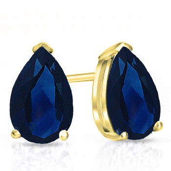 Dazzling Rock Dazzlingrock Collection 14K 6X4Mm Each Pear Cut Blue Sapphire Ladies Solitaire Stud Earrings, Yellow Gold 2 Bông tai Dazzling Rock Dazzlingrock Collection 14K 6X4Mm Each Pear Cut Blue Sapphire Ladies Solitaire Stud Earrings