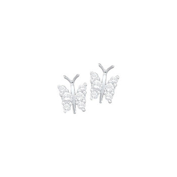Bông tai Dazzling Rock Dazzlingrock Collection 0.25 Carat (Ctw) 14K Diamond Butterfly Earrings