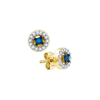 Dazzling Rock Dazzlingrock Collection 0.25 Carat 10K Diamond Fashion Earings, Yellow Gold 2 Bông tai Dazzling Rock Dazzlingrock Collection 0.25 Carat 10K Diamond Fashion Earings