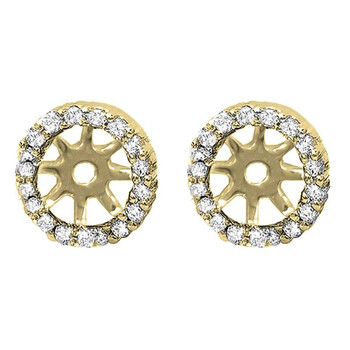 Dazzling Rock Dazzlingrock Collection 0.25 Carat (Ctw) 14K Round Diamond Removable Jackets For Stud Earrings 1/4 Ct, Yellow Gold 2 Bông tai Dazzling Rock Dazzlingrock Collection 0.25 Carat (Ctw) 14K Round Diamond Removable Jackets For Stud Earrings 1/4 Ct