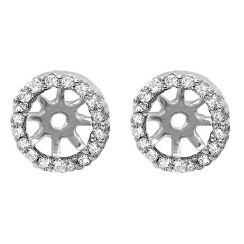 Dazzling Rock Dazzlingrock Collection 0.25 Carat (Ctw) 14K Round Diamond Removable Jackets For Stud Earrings 1/4 Ct, White Gold 1 Bông tai Dazzling Rock Dazzlingrock Collection 0.25 Carat (Ctw) 14K Round Diamond Removable Jackets For Stud Earrings 1/4 Ct