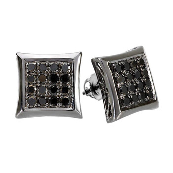 Dazzling Rock Dazzlingrock Collection 0.75 Carat (Ctw) 14K Black Rhodium Plated Round Diamond Micro Pave Kite Shape Hip Hop Iced Stud Earrings 3/4 Ct, White Gold 1 Bông tai Dazzling Rock Dazzlingrock Collection 0.75 Carat (Ctw) 14K Black Rhodium Plated Round Diamond Micro Pave Kite Shape Hip Hop Iced Stud Earrings 3/4 Ct