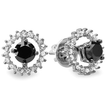 Bông tai Dazzling Rock Dazzlingrock Collection 1.00 Carat (Ctw) Ladies Black & White Diamond Stud Earrings