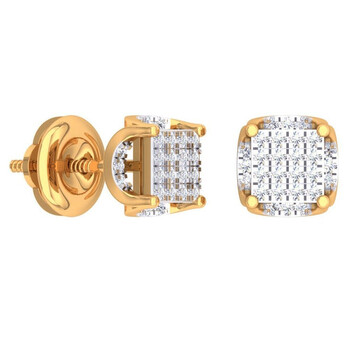 Dazzling Rock Dazzlingrock Collection 0.20 Carat (Ctw) 10K Round White Diamond Ladies Fashion Stud Earrings, Yellow Gold 2 Bông tai Dazzling Rock Dazzlingrock Collection 0.20 Carat (Ctw) 10K Round White Diamond Ladies Fashion Stud Earrings