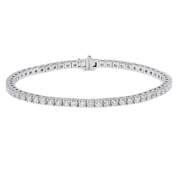 Vòng tay Dazzling Rock Dazzlingrock Collection Igi Certified 4.00 Carat (Ctw) 14K Round Cut White Diamond Ladies Tennis Bracelet 4 Ct
