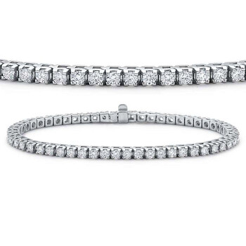 Dazzling Rock Dazzlingrock Collection Igi Certified 5 Carat (Ctw) 14K Round Cut White Diamond Ladies Tennis Bracelet, White Gold 2 Vòng tay Dazzling Rock Dazzlingrock Collection Igi Certified 5 Carat (Ctw) 14K Round Cut White Diamond Ladies Tennis Bracelet