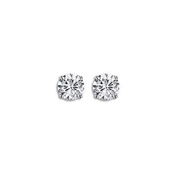 Bông tai Dazzling Rock Dazzlingrock Collection Igi Certified 0.09 Carat (Ctw) 14K Round Cut White Diamond Ladies Stud Earrings