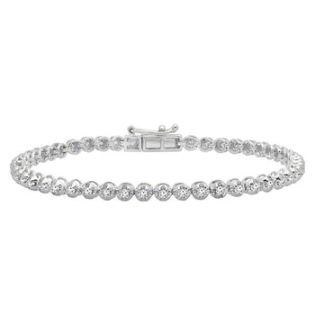 Vòng tay Dazzling Rock Dazzlingrock Collection 1.00 Carat (Ctw) 10K Round Cut White Diamond Ladies Tennis Bracelet 1 Ct