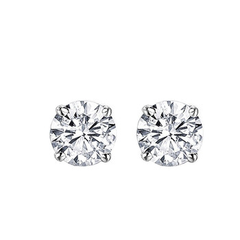Bông tai Dazzling Rock Dazzlingrock Collection Igi Certified 0.37 Carat (Ctw) 14K Round Diamond Ladies Solitaire Stud Earrings