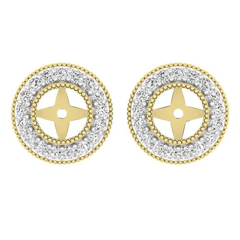 Dazzling Rock Dazzlingrock Collection 0.65 Carat (Ctw) 18K Round White Diamond Removable Jackets For Stud Earrings, Yellow Gold 2 Bông tai Dazzling Rock Dazzlingrock Collection 0.65 Carat (Ctw) 18K Round White Diamond Removable Jackets For Stud Earrings