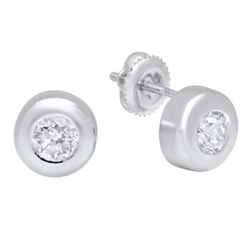 Dazzling Rock Dazzlingrock Collection 1.00 Carat (Ctw) 10K Round White Diamond Ladies Solitaire Stud Earrings 1 Ct, White Gold 2 Bông tai Dazzling Rock Dazzlingrock Collection 1.00 Carat (Ctw) 10K Round White Diamond Ladies Solitaire Stud Earrings 1 Ct