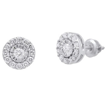 Dazzling Rock Dazzlingrock Collection 0.45 Carat (Ctw) 14K Round White Diamond Ladies Stud Earrings 1/2 Ct, White Gold 1 Bông tai Dazzling Rock Dazzlingrock Collection 0.45 Carat (Ctw) 14K Round White Diamond Ladies Stud Earrings 1/2 Ct