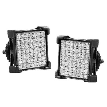 Bông tai Dazzling Rock Dazzlingrock Collection 0.50 Carat (Ctw) Real Diamond V-Prong Men'S Hip Hop Iced Stud Earrings