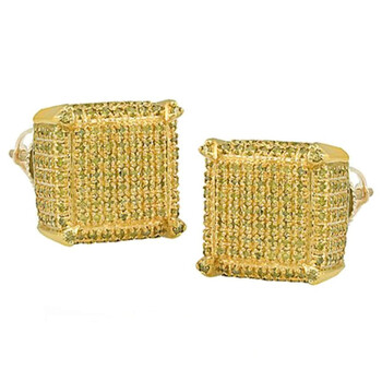 Bông tai Dazzling Rock Dazzlingrock Collection 0.85 Carat (Ctw) Diamond Dice Shape Earring