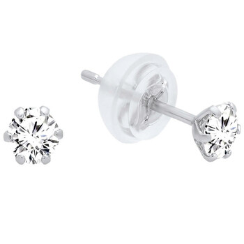 Bông tai Dazzling Rock Igi Certified 0.30 Carat (Ctw) Platinum Round Shape Diamond Ladies Stud Earrings 1/3 Ct