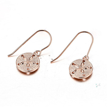 Bông tai Ellie Byrd 14K Rose Gold Plated Sterling Silver Textured Sand Dollar Earrings S2Ajcn9707-Rnbcf00