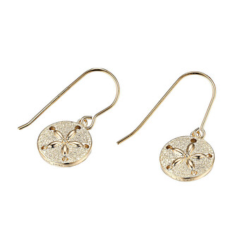 Bông tai Ellie Byrd 18K Yellow Gold Plated Sterling Silver Textured Sand Dollar Earrings S2Ajcna007-6Mzcf00