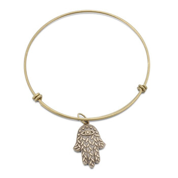 Vòng tay Ellie Byrd Bronze Hamsa Charm Bangle 7.25" chính hãng