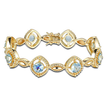 Vòng tay Envie 18K Yellow Gold Over Fine Silver Plated Bronze Created Spinel Bracelet