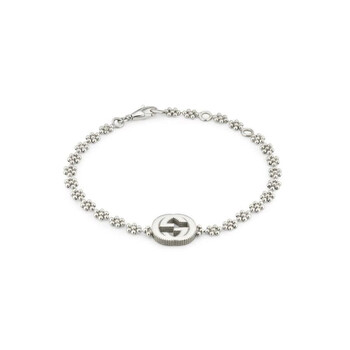 Vòng tay Gucci Interlocking G Bracelet In Silver chính hãng