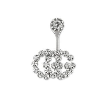 Bông tai Gucci Single Gg Running Earring With Diamonds