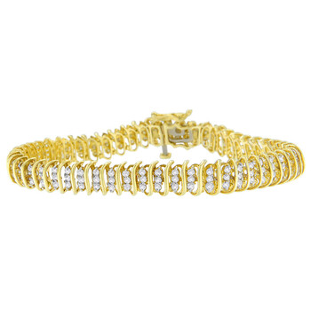 Haus Of Brilliance 10K Yellow Gold 2 Ct Tdw Round Cut Diamond Wrap Bracelet (I-J,I2-I3) 1 Vòng tay Haus Of Brilliance 10K Yellow Gold 2 Ct Tdw Round Cut Diamond Wrap Bracelet (I-J