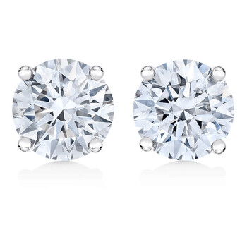 Haus Of Brilliance 14K White Gold 1/5Ct. Tdw Round-Cut Diamond Earrings (H-I,Si2-I1) 2 Bông tai Haus Of Brilliance 14K White Gold 1/5Ct. Tdw Round-Cut Diamond Earrings (H-I