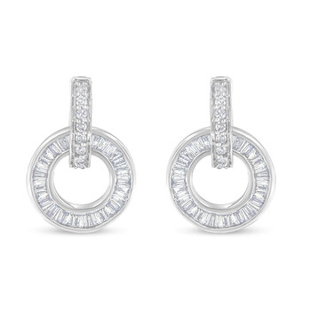 Haus Of Brilliance 14K White Gold 1Ct Tdw Diamond Earrings (G-H, Si1-Si2) 2 Bông tai Haus Of Brilliance 14K White Gold 1Ct Tdw Diamond Earrings (G-H