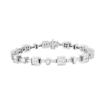 Vòng tay Haus Of Brilliance 14K White Gold 5 3/4Ct. Tdw Diamond Tennis Bracelet (H-I
