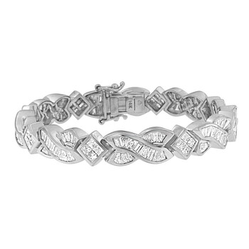 Vòng tay Haus Of Brilliance 14K White Gold 8 1/5Ct.Tdw Diamond Tennis Bracelet (G-H