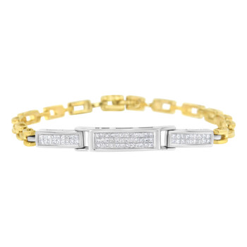 Vòng tay Haus Of Brilliance 14K Yellow And White Gold 1 Ct Tdw Diamond Tennis Bracelet (H-I